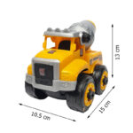 اسباب بازی مدل ساختنی مدل کامیون و بونکر طرح ساز و باز
